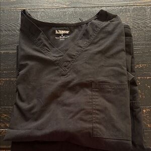 Scrubstar Women's Classic Black Scrub Top